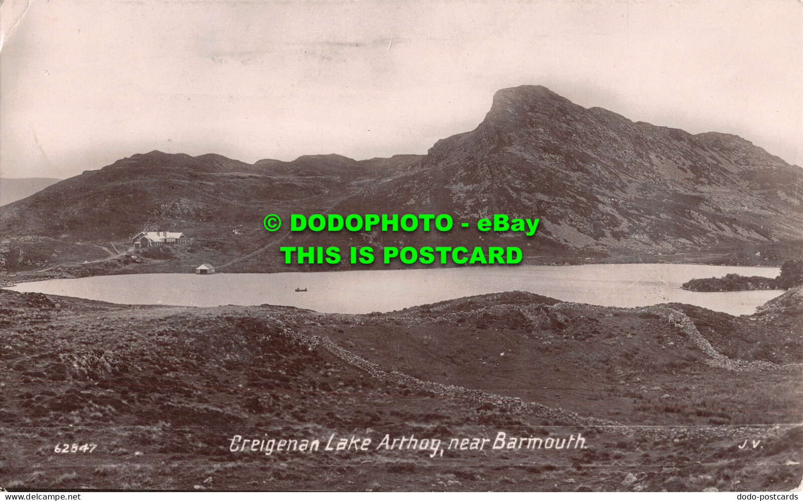 R512279 Creigenan Lake Arthog. Near Barmouth. Valentine. X. L. Series. Real Phot - World