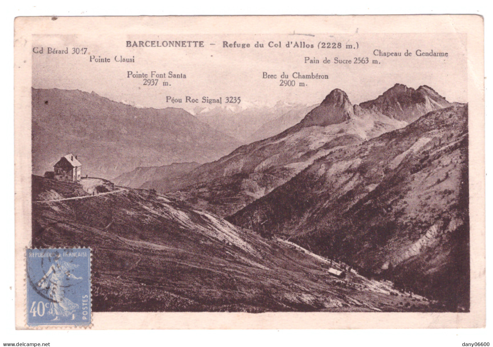 BARCELONNETTE - Refuge Du Col D'Allos - Barcelonnette