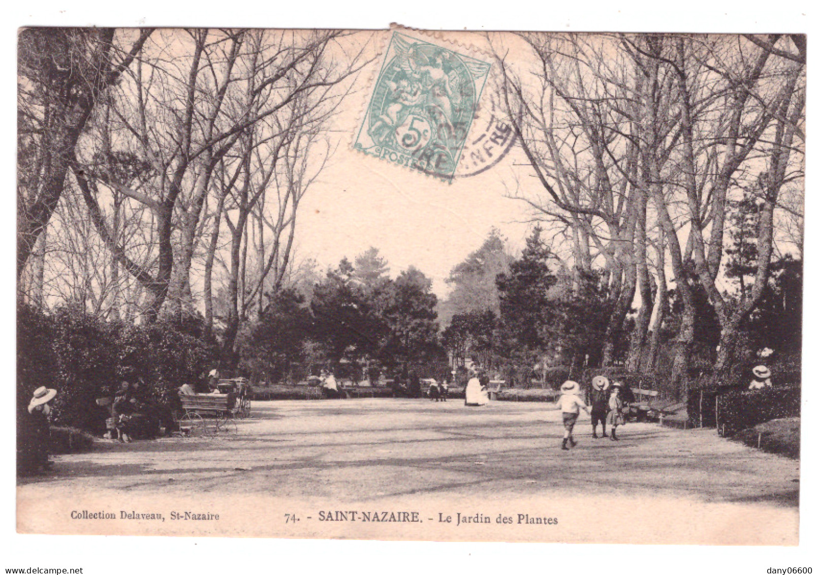 SAINT NAZAIRE Le Jardin Des Plantes (carte Animée) - Saint Nazaire