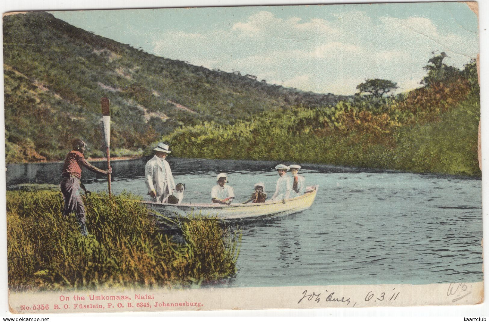 On The Umkomaas, Natal - (South-Africa) - 1911 - No. 5356 R.O. Füsslein, Johannesburg - South Africa