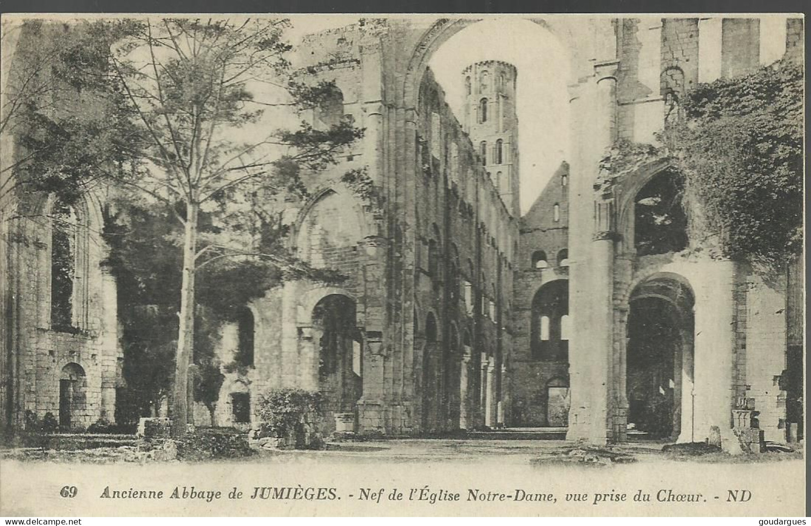 Ancienne Abbaye De Jumièges - Nef De L'Eglise Notre-Dame, Vue Prise Du Choeur - (P) - Jumieges