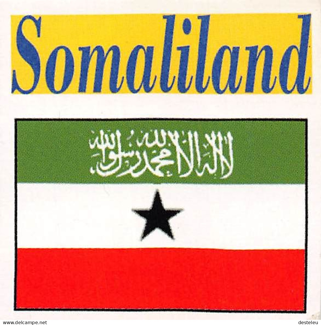 Flag Chromo - Somaliland - 5 X 5 Cm - Sonstige & Ohne Zuordnung