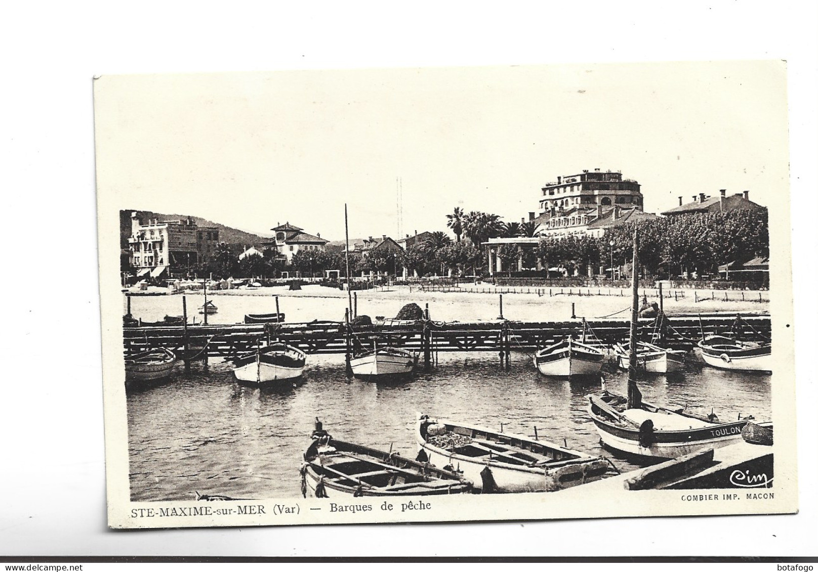 CPA DPT 83 STE MAXIME , BARQUES DE PECHE  (voir Timbre) - Sainte-Maxime