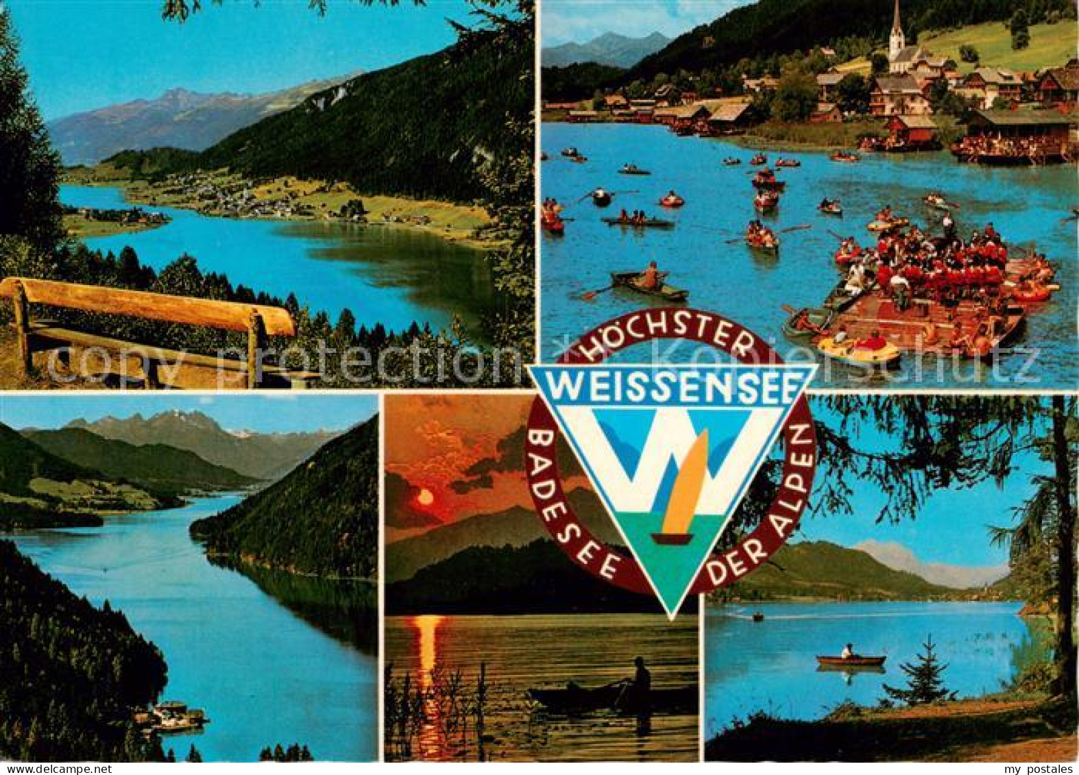 73855164 Weissensee Kaernten AT Seepartien Panorama  - Weissensee