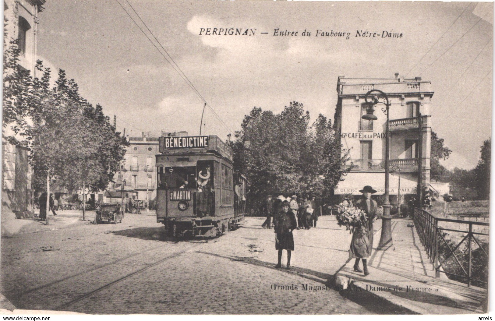 FR66 PERPIGNAN - Dames De France - Entrée Du Faubourg Nôtre Dame - Tramway - Gros Plan - Animée - Belle - Perpignan