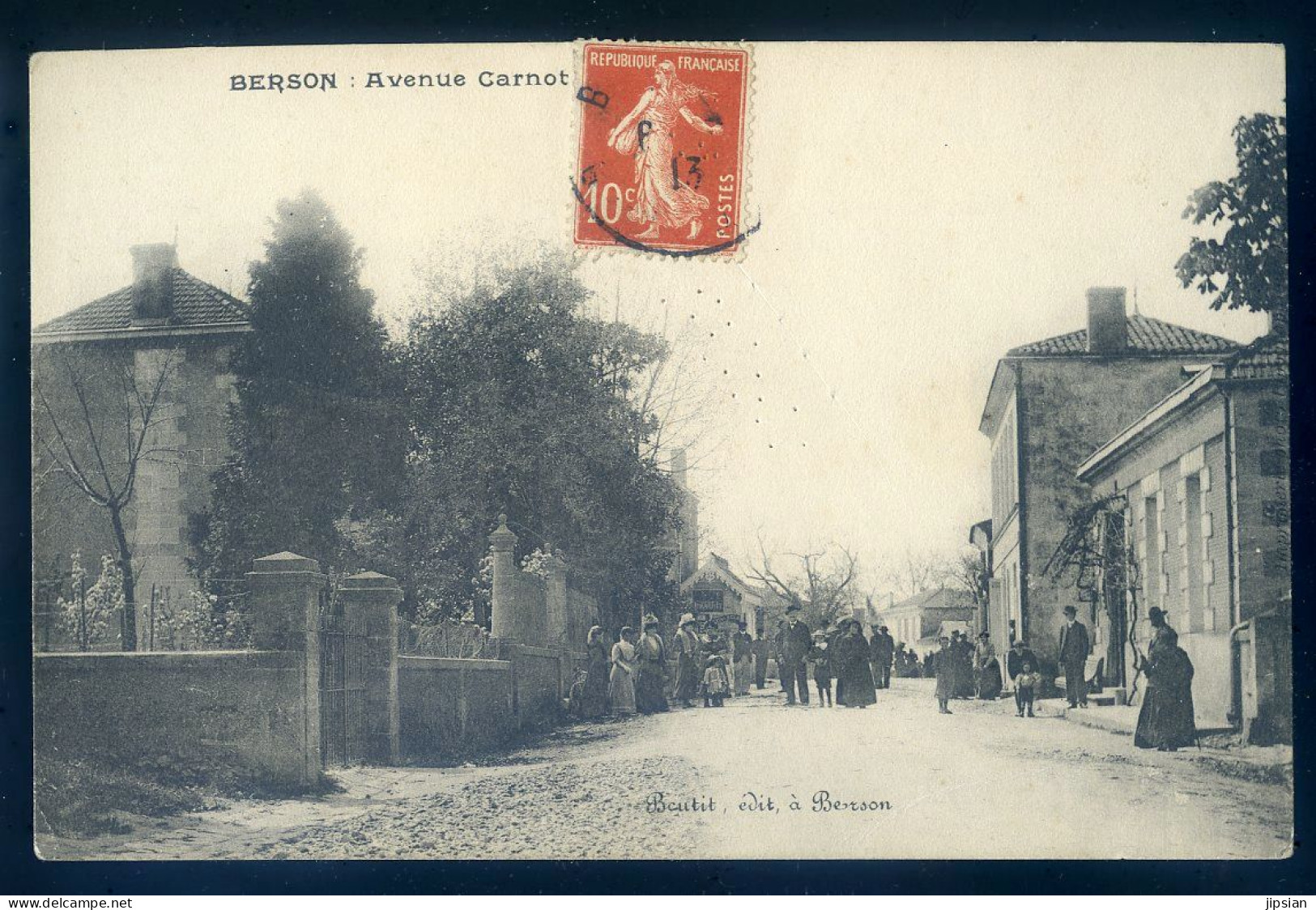 Cpa Du 33 Berson Avenue Carnot    STEP187 - Autres & Non Classés