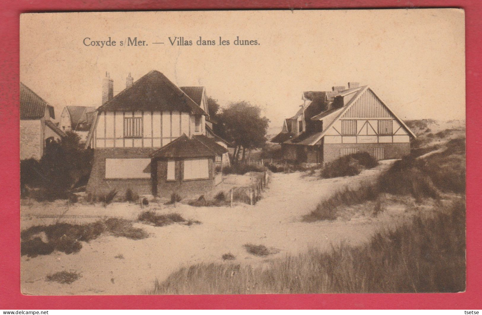 Koksijde / Coxyde - Villas Dans Les Dunes - 1925 ( Verso Zien ) - Koksijde