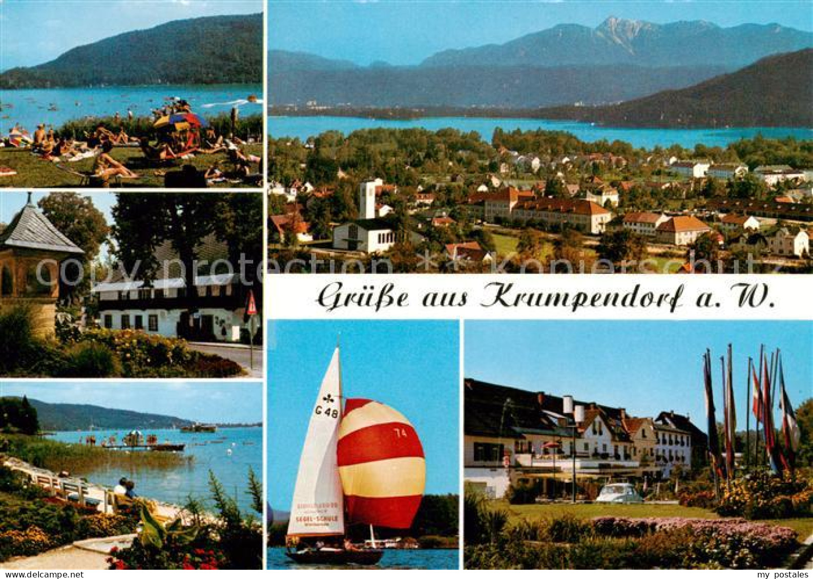 73855155 Krumpendorf Woerthersee AT Seepartien Panorama Segeln Hotel  - Otros & Sin Clasificación