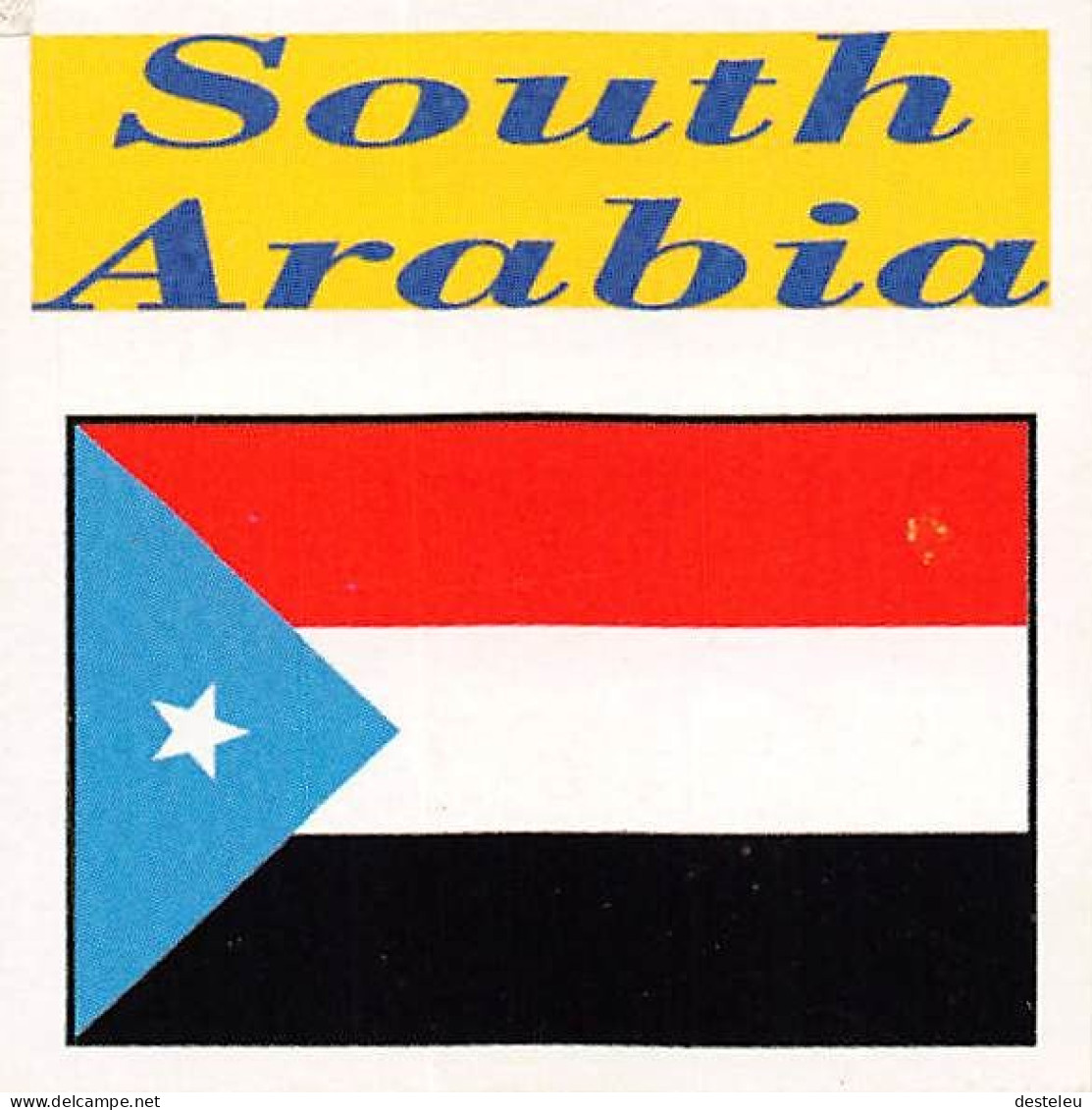 Flag Chromo - South Arabia - 5 X 5 Cm - Sonstige & Ohne Zuordnung