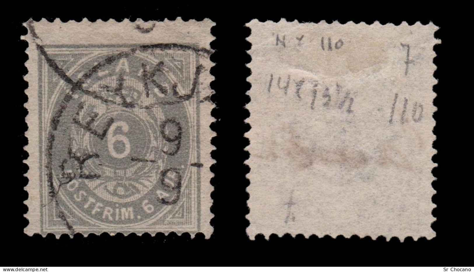 ICELAND STAMP.1876.6a.Scott.10.USED.Perf.14x13 ½ - Gebraucht