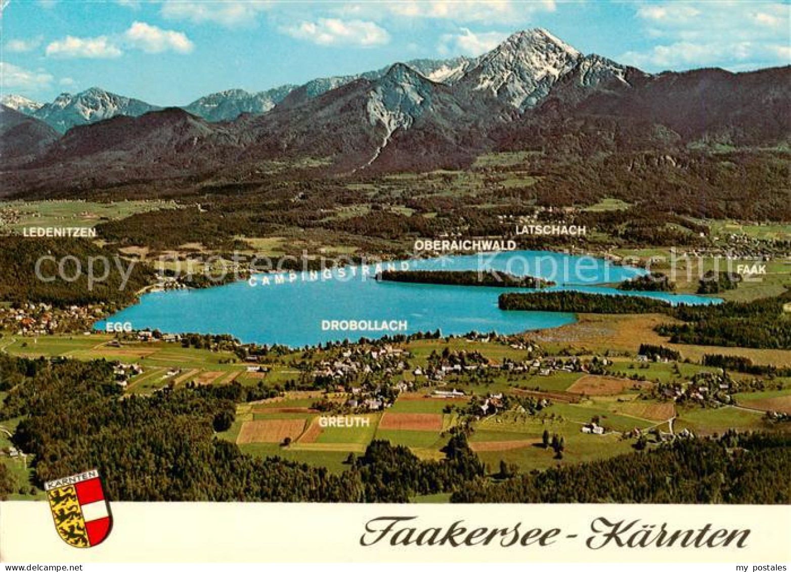 73855138 Faakersee Kaernten AT Fliegeraufnahme Mit Mittagskogel  - Sonstige & Ohne Zuordnung