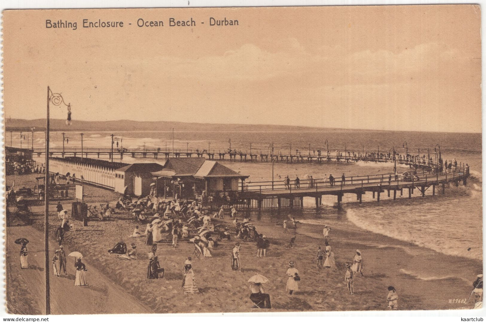 Bathing Enclosure - Ocean Beach - Durban. - (South-Africa) - 1911 - No. 384 - Publ. A. Rittenberg, Durban - South Africa