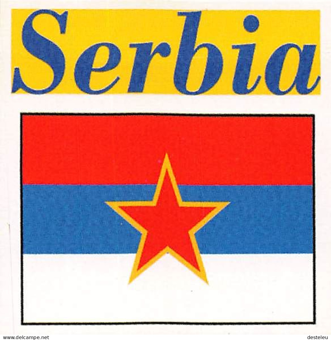 Flag Chromo - Serbia - 5 X 5 Cm - Sonstige & Ohne Zuordnung