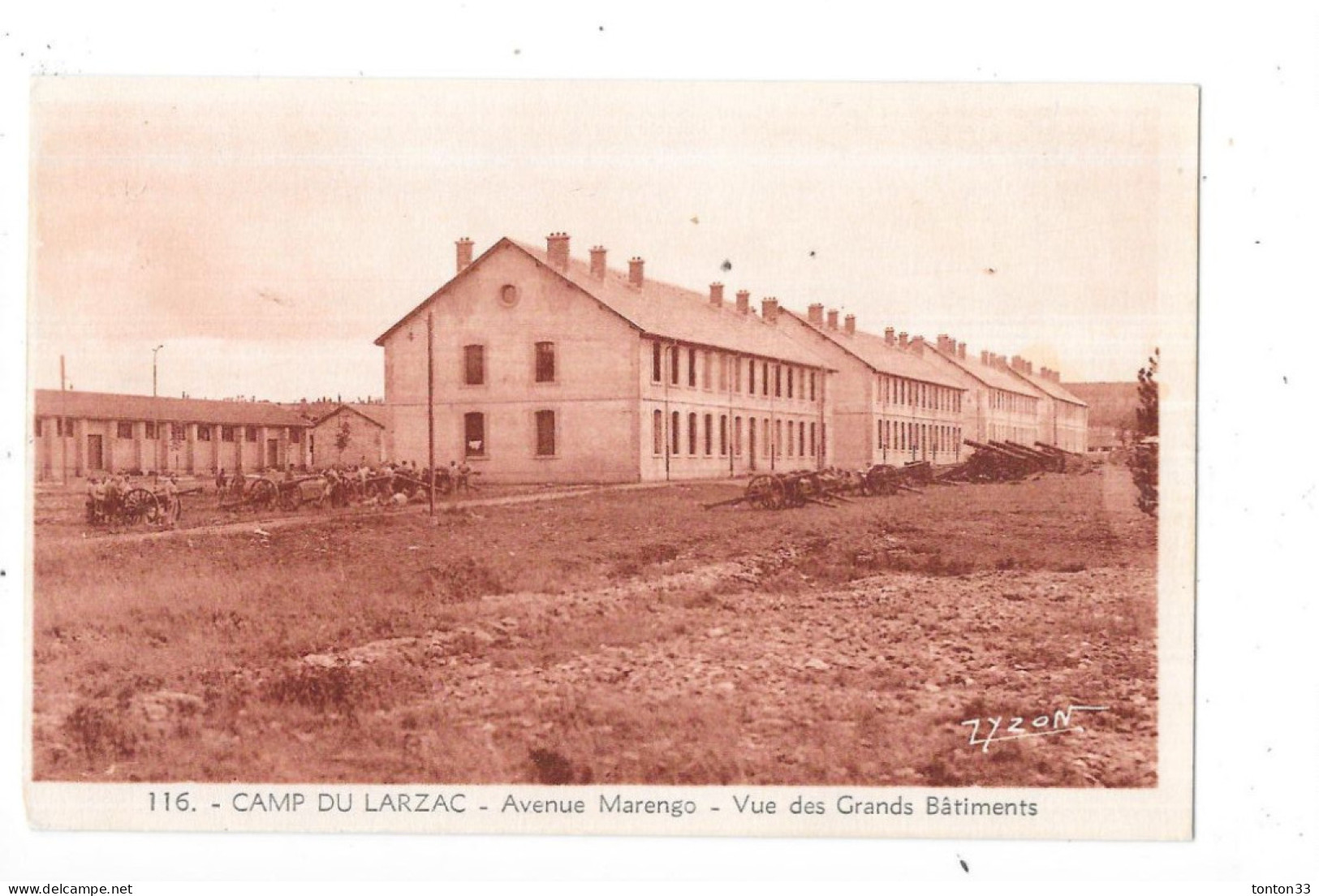 DEPT 12 - Camp Militaire Du LARZAC - Avenue Marengo - Vue Des Grands Batiments  - TOUL 7 - - Other & Unclassified