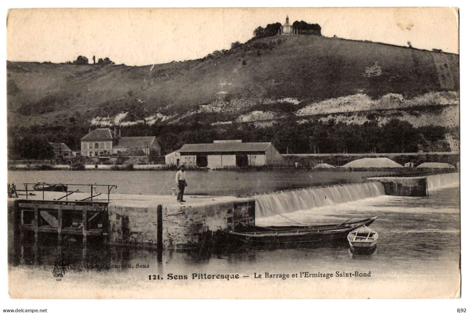 CPA 89 - SENS (Yonne) - 121. Le Barrage Et L'Ermitage Saint-Bond (Sens Pittoresque) - Sens