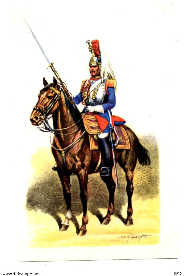 CPSM MILITARIA - 3. Grande Tenue (1860) De La Série ""LES CENT-GARDES"" - Ed. S.E.F. - Illustration J.E. Hilpert - Uniformes