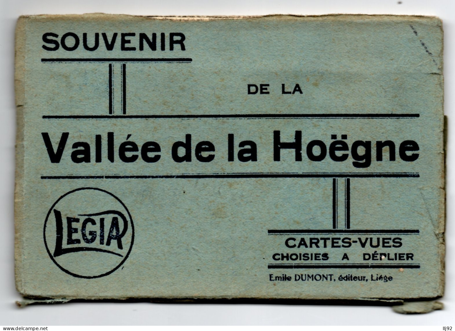 Carnet CPA - Souvenir De La VALLEE DE LA HOËGNE - Carnet De 10 Cartes Vues Legia. Nels - Ed. Dumont, Liège - Pepinster