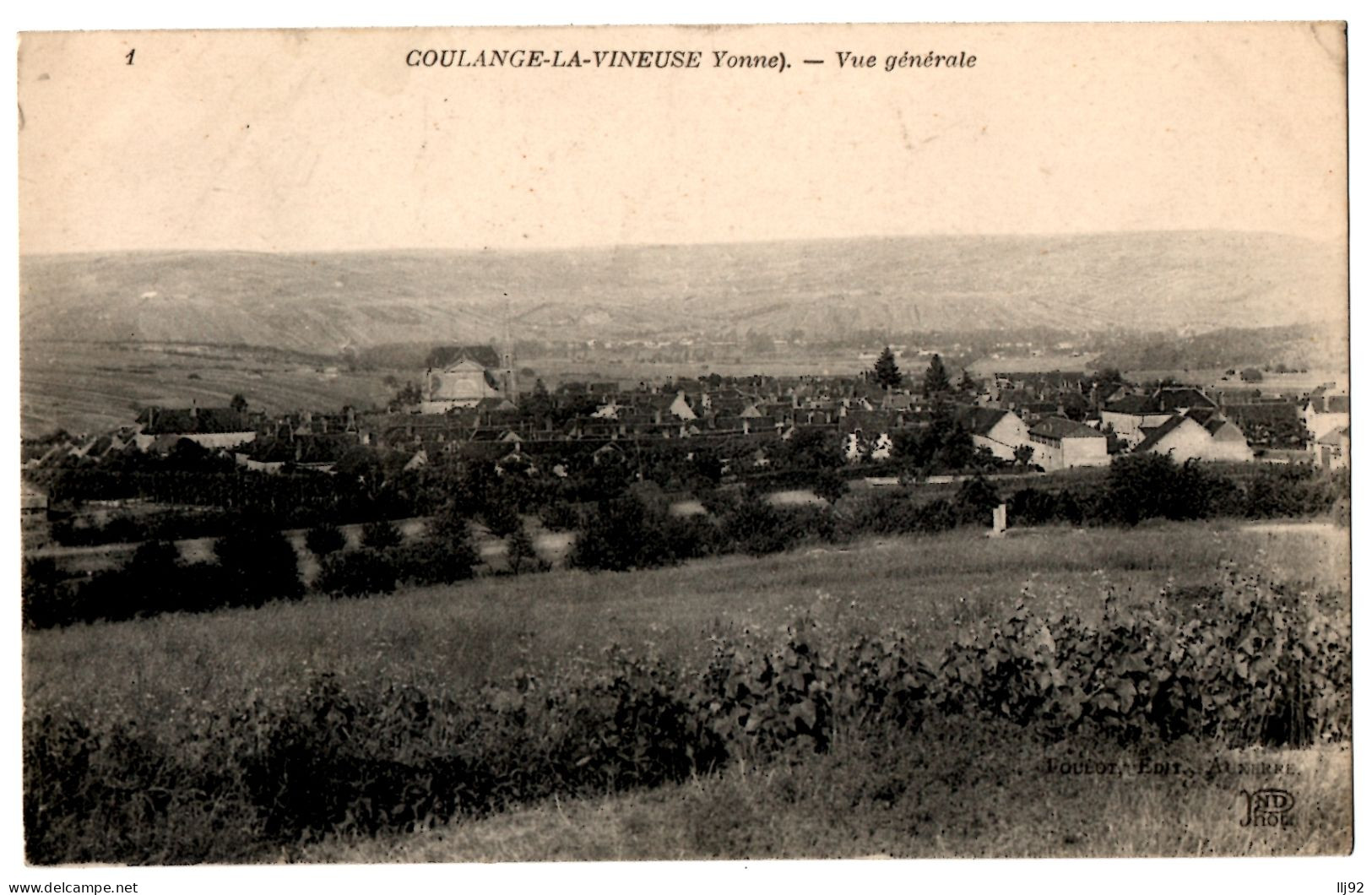 CPA 89 - COULANGES LA VINEUSE (Yonne) - Vue Générale - ND Phot - Coulanges La Vineuse