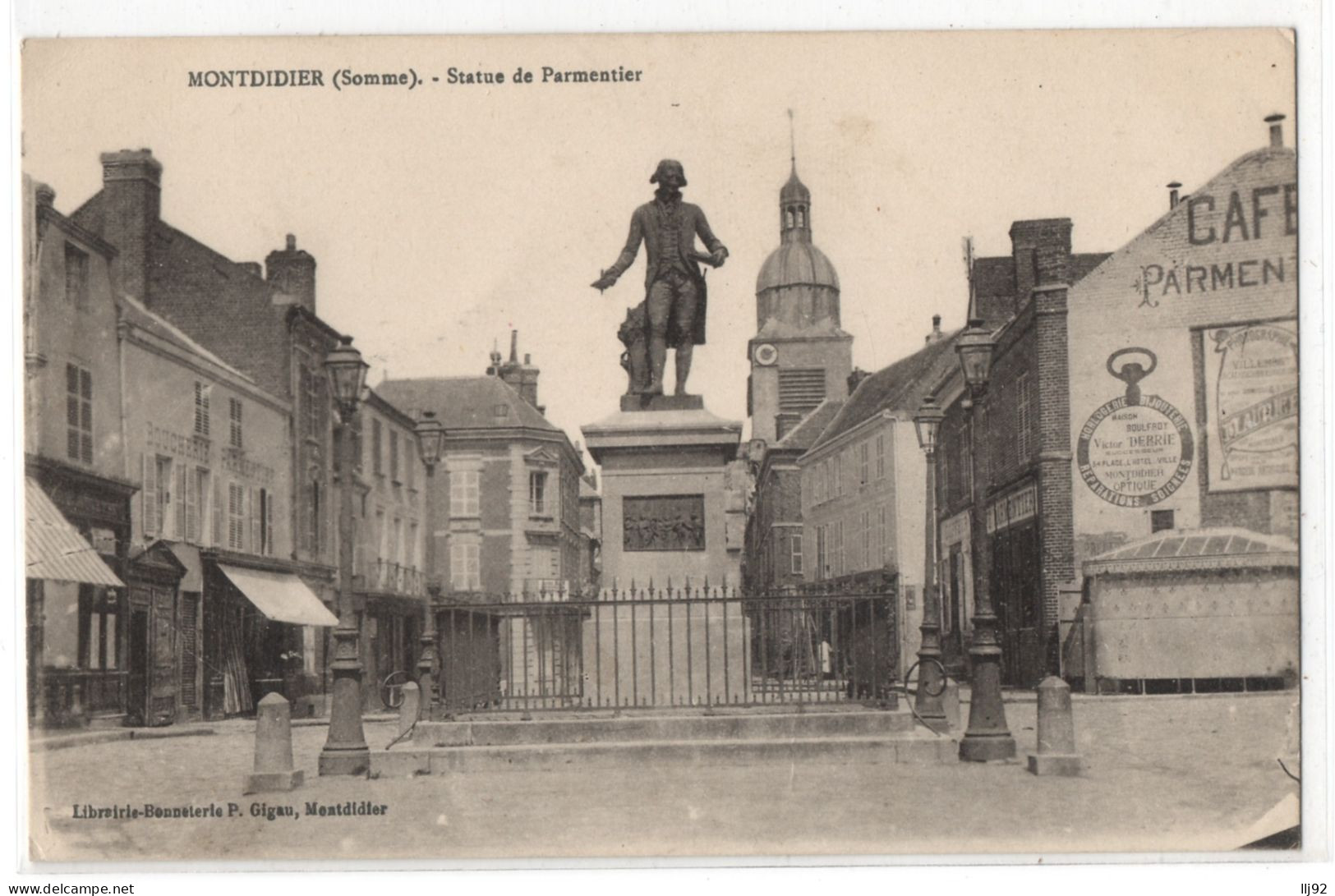 CPA 80 - MONTDIDIER (Somme) - Statue De Parmentier - Ed. Gigau - Montdidier