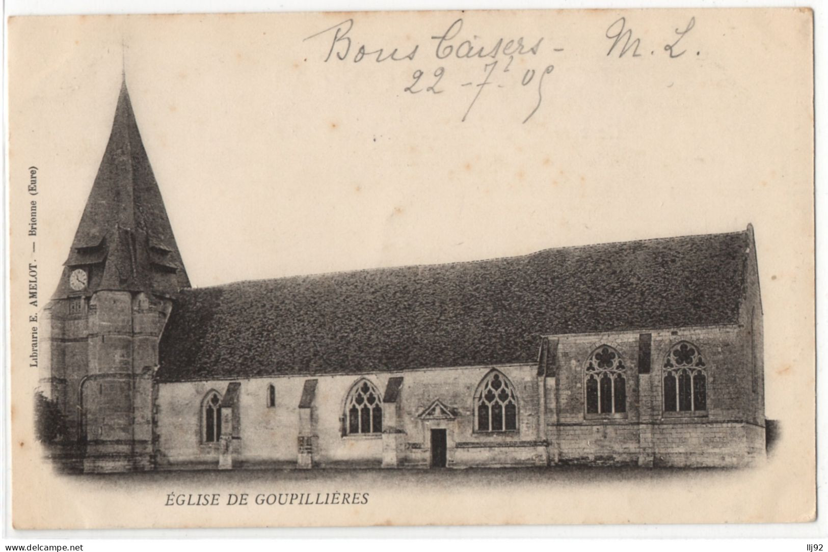 CPA 27 - GOUPILLIERES (Eure) - Eglise De Goupillières - Ed. Amelot - Dos Simple  - Sonstige & Ohne Zuordnung