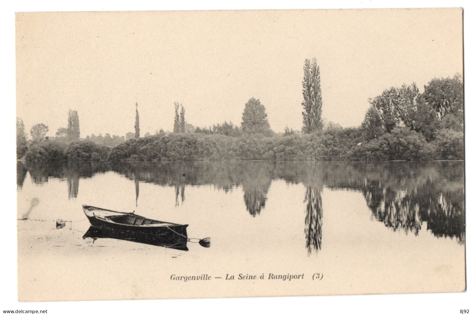 CPA 78 - GARGENVILLE (Yvelines) - La Seine à Rangiport (3) - Ed. Bourdier - Gargenville