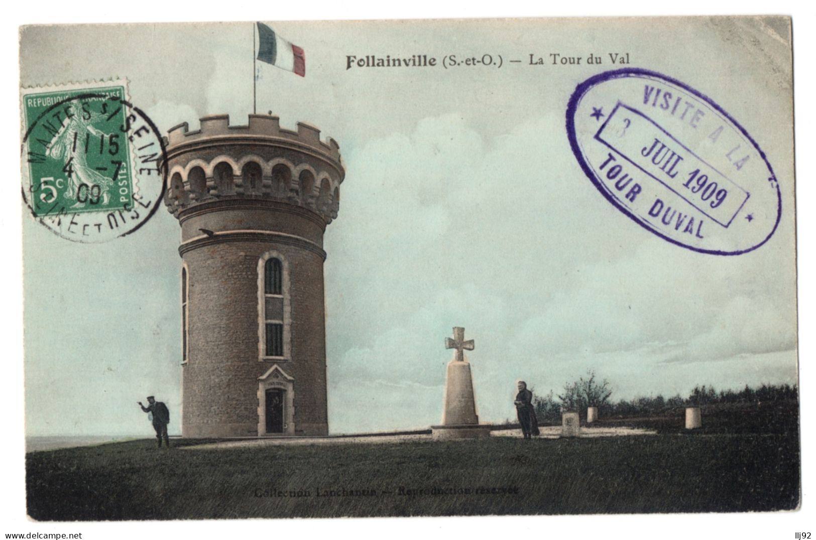 CPA 78 - FOLLAINVILLE (Yvelines) - La Tour Du Val - Ed. Lanchantin - Sonstige & Ohne Zuordnung