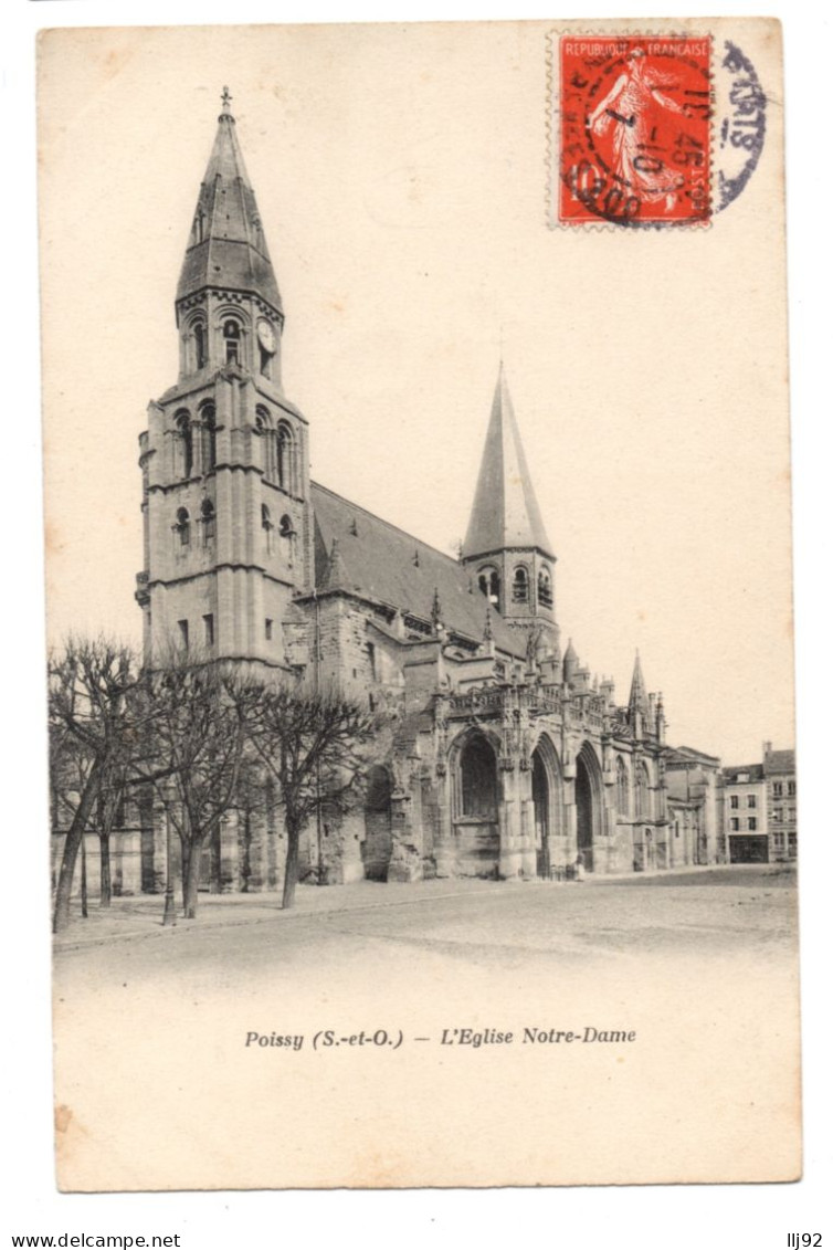 CPA 78 - POISSY (Yvelines) - L'Eglise Notre Dame - Ed. Bourdier - Poissy