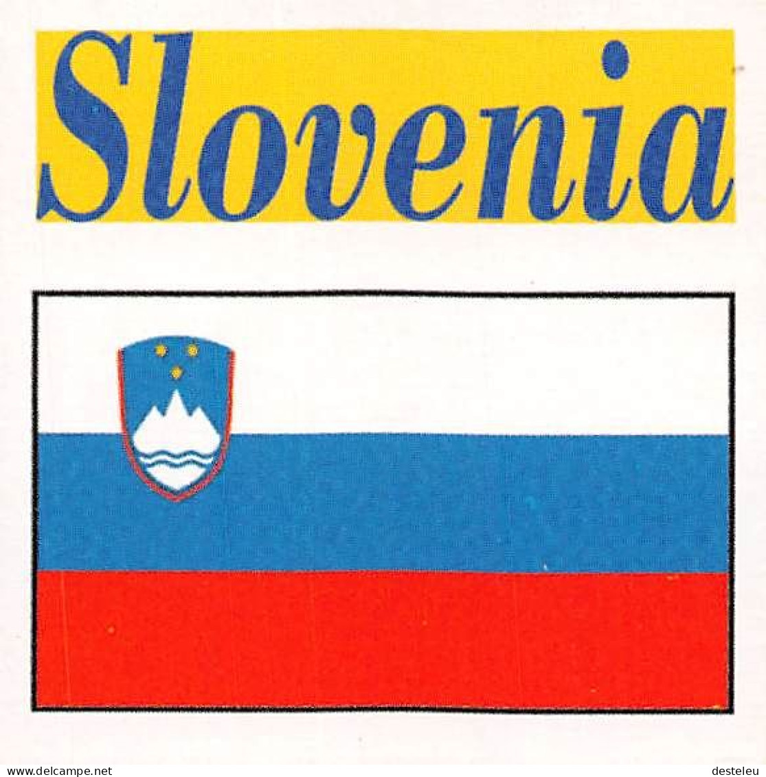 Flag Chromo - Slovenia - 5 X 5 Cm - Autres & Non Classés