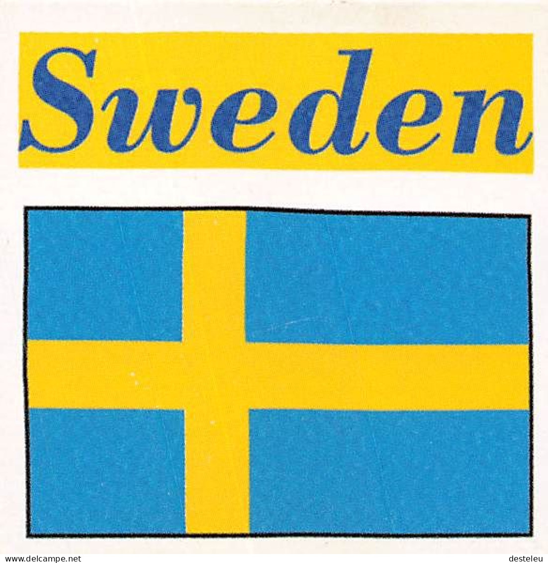 Flag Chromo - Sweden - 5 X 5 Cm - Autres & Non Classés