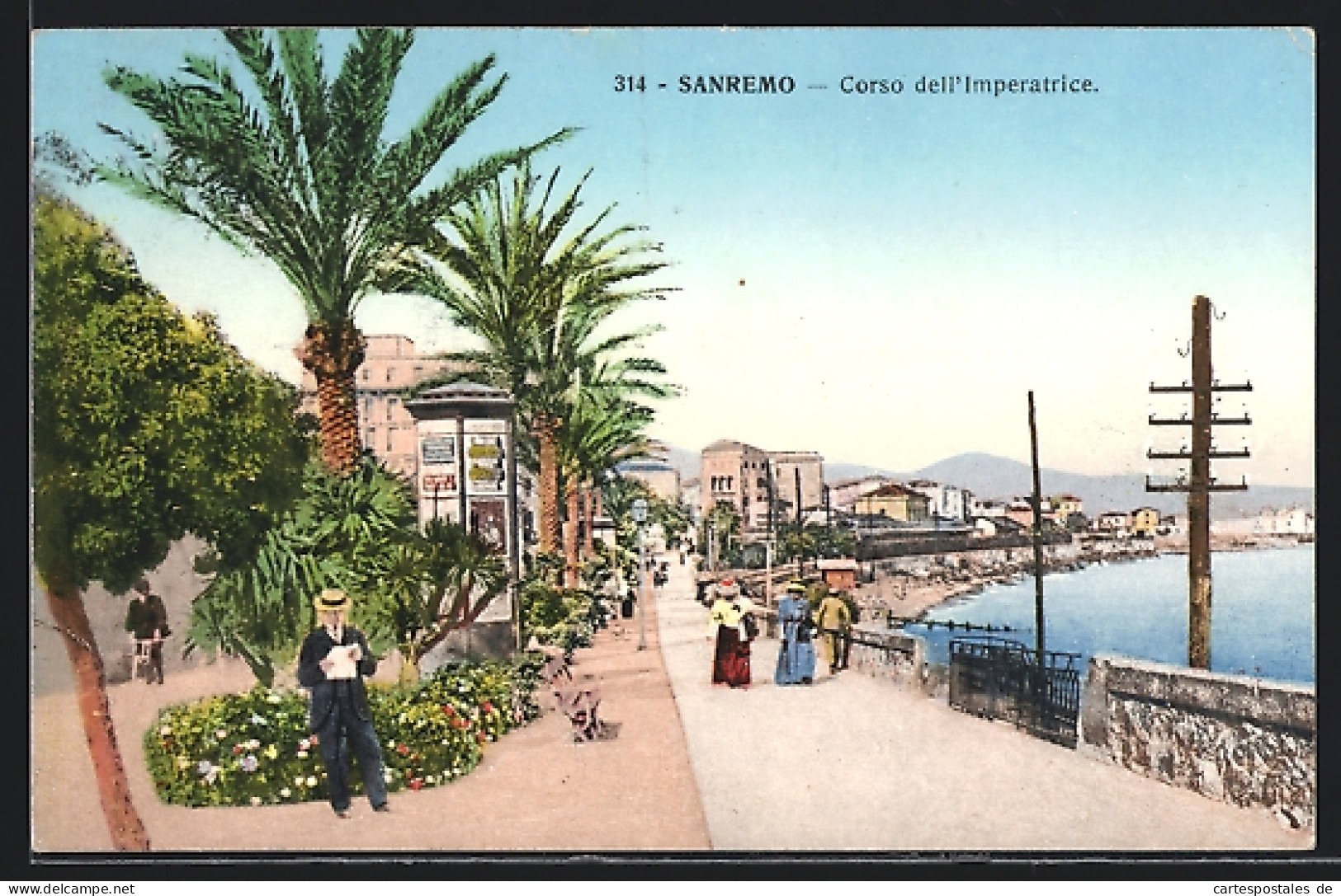 Cartolina Sanremo, Corso Dell` Imperatrice  - Sonstige & Ohne Zuordnung