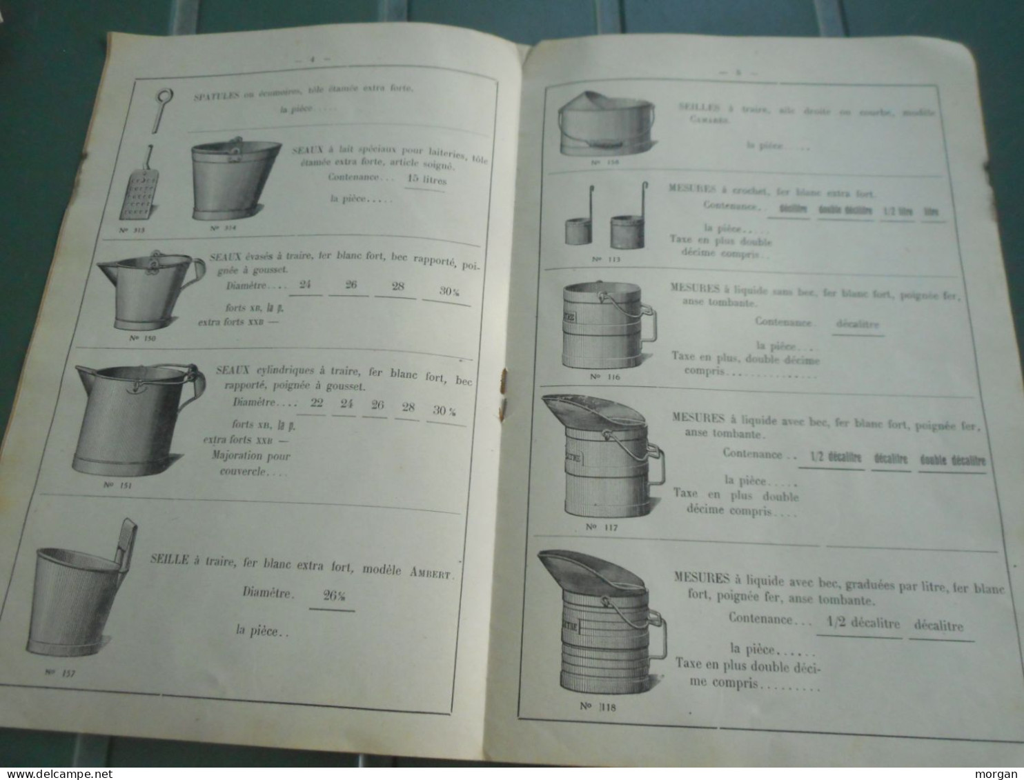 ANCIEN CATALOGUE DE FERBLANTERIE POUR LAITERIE, CLERMONT FERRAND, Ets BRUN BARDIN - Unclassified