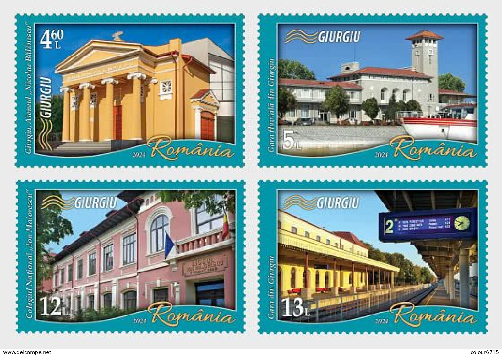 Romania 2023 Romania's Cities, Giurgiu Stamps 4v MNH - Ongebruikt