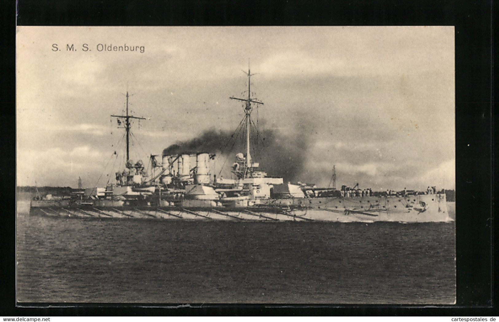 AK S.M.S. Oldenburg Auf See, Kriegsschiff  - Warships