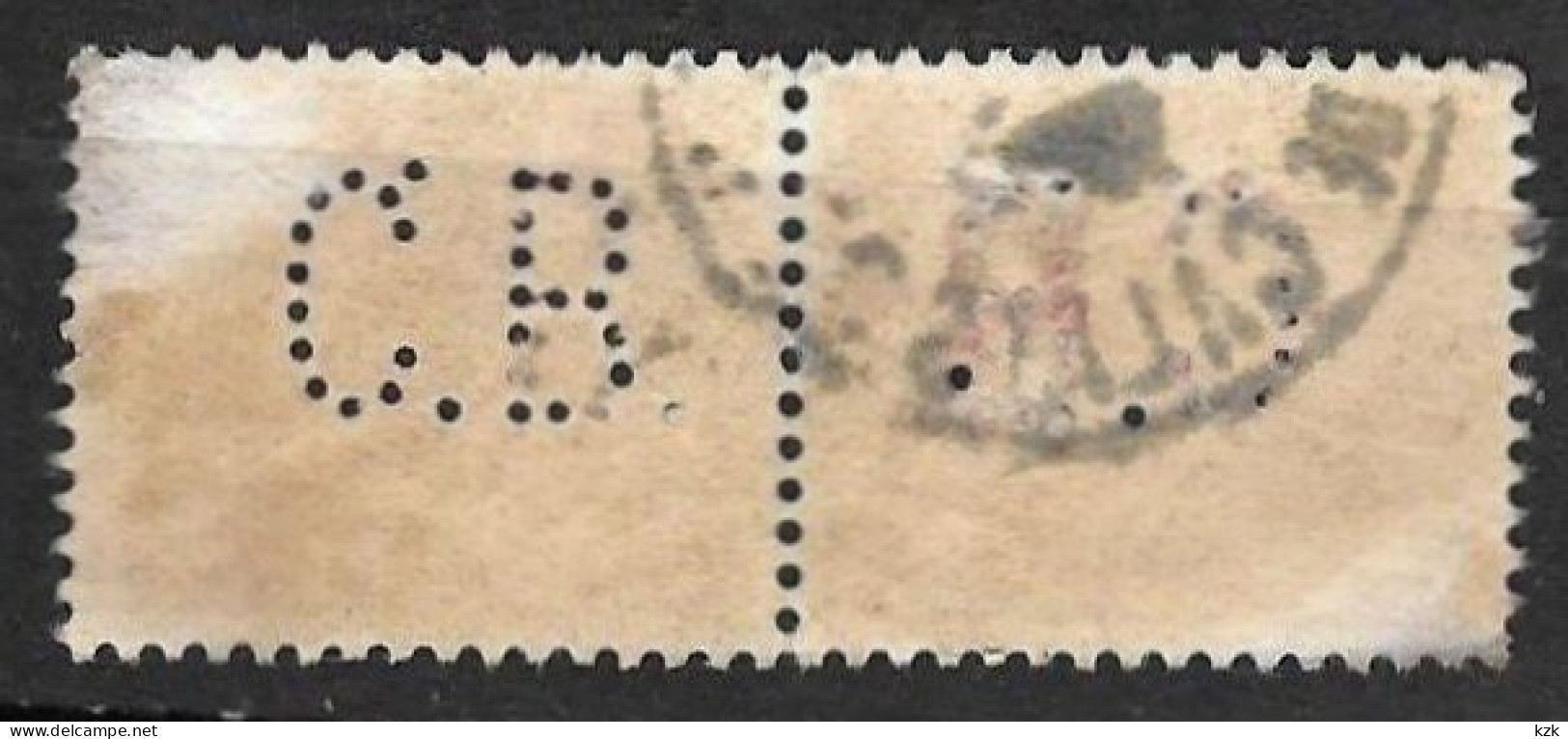 987	N°	412	Perforé	-	CB 33	-	Cie De BETHUNE - Used Stamps