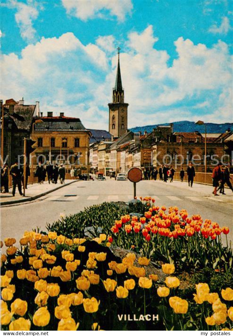 73854994 Villach Kaernten AT Neue Stadtbruecke Mit Hauptplatz  - Sonstige & Ohne Zuordnung