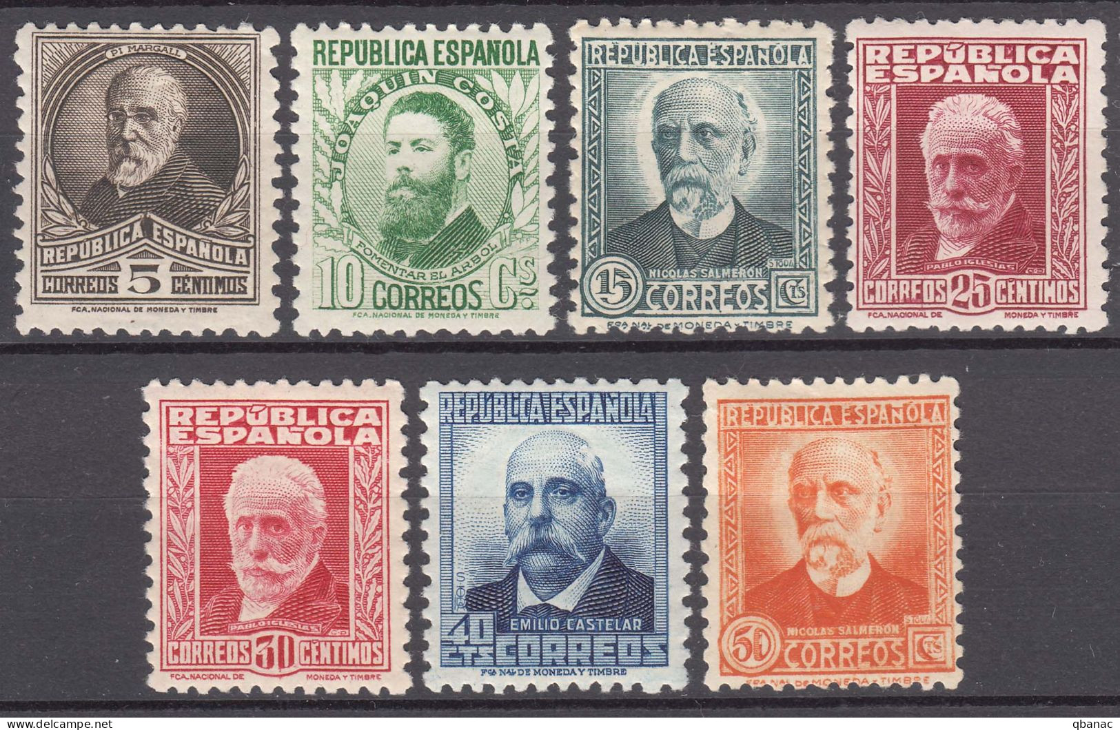 Spain 1931 Mi#618-625 Edifil#665-661 Mint Hinged - Unused Stamps