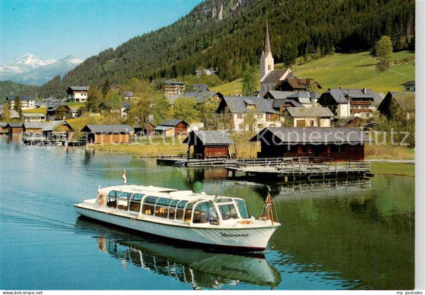 73854978 Weissensee Kaernten AT Motorboot Weissensee  - Weissensee