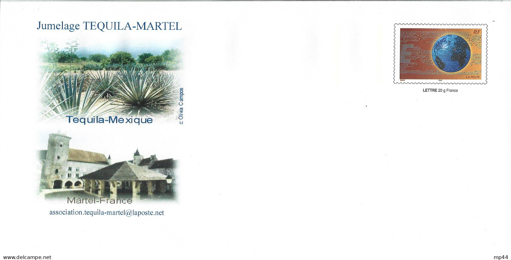 2L3 --- PAP 46 MARTEL Jumelage Tequila Mexique Neuf - Listos A Ser Enviados: Otros (1995-...)