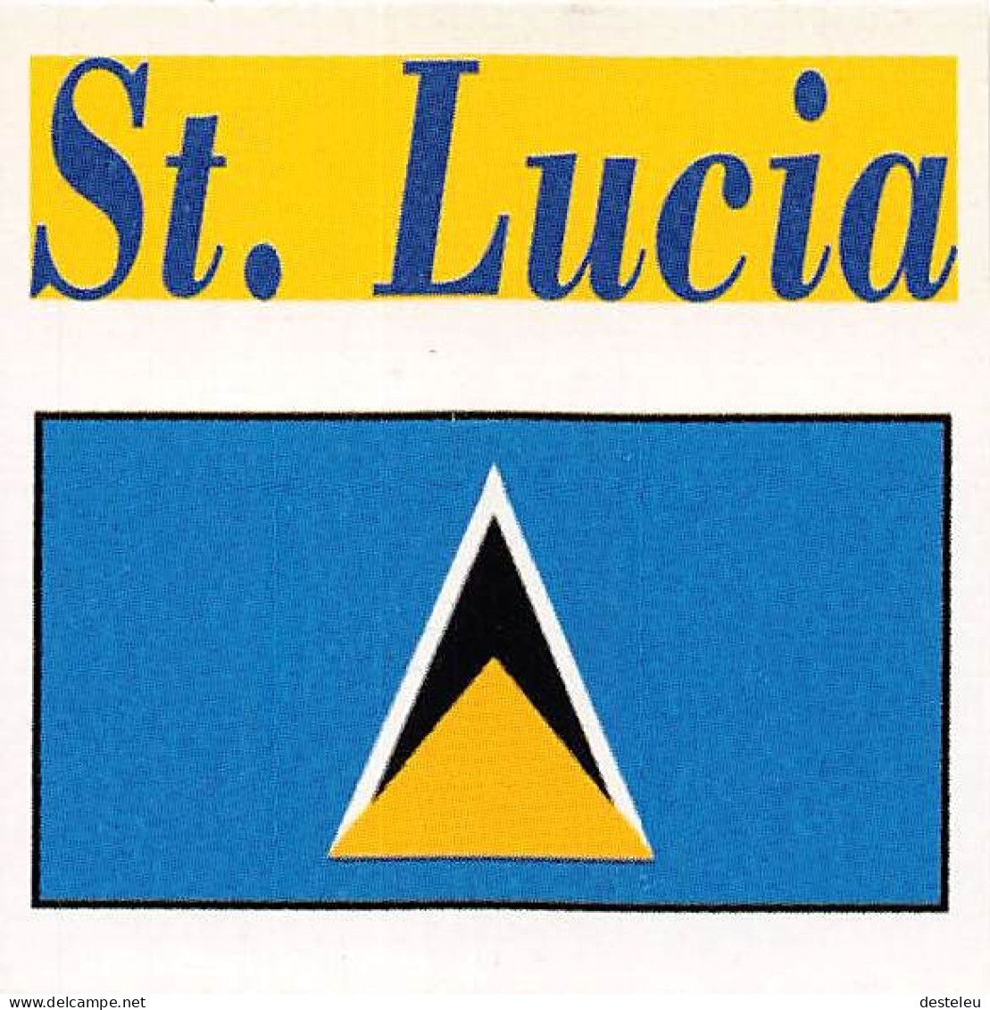 Flag Chromo - St. Lucia - 5 X 5 Cm - Sonstige & Ohne Zuordnung