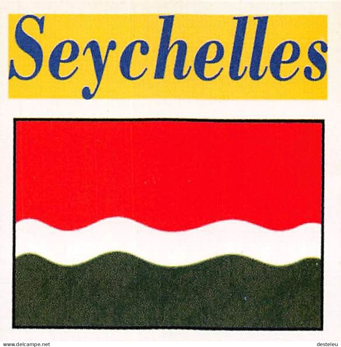 Flag Chromo - Seychelles - 5 X 5 Cm - Autres & Non Classés