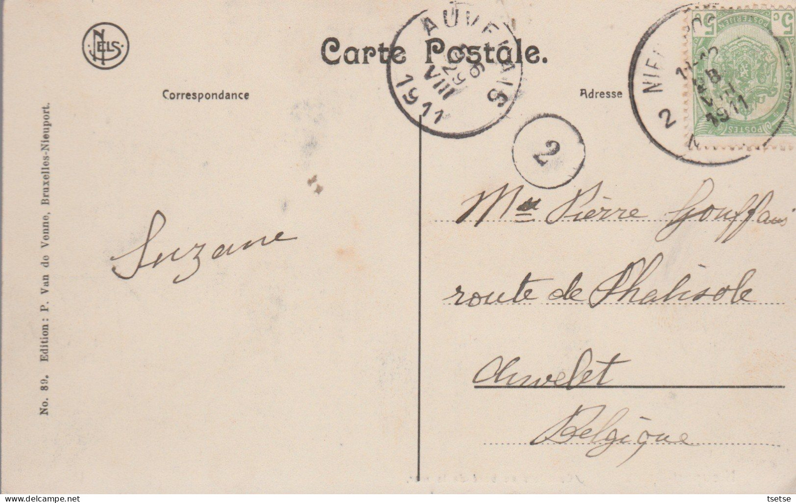 Nieuwpoort / Nieuport - Cavaliers Au Bord De La Mer - 1911  ( Verso Zien ) - Nieuwpoort