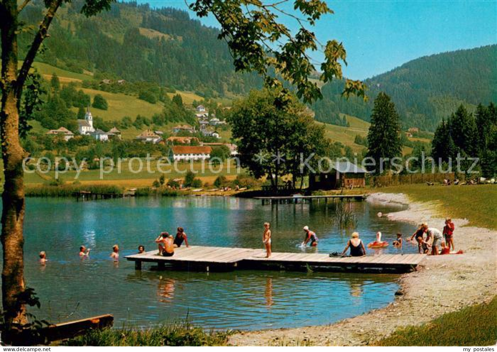 73854925 St Urban Kaernten AT Strandbad Mit St Urban See  - Autres & Non Classés