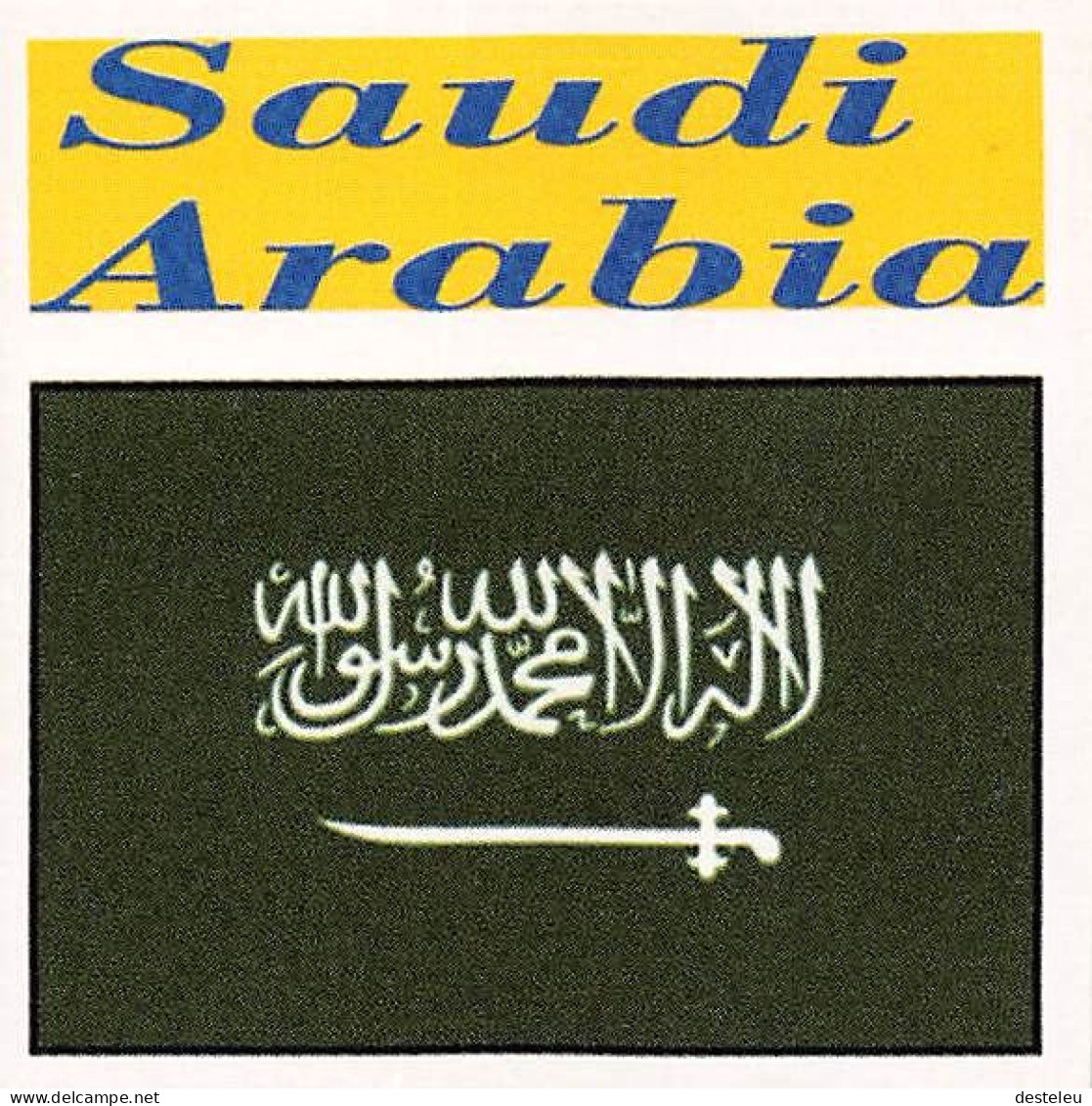 Flag Chromo - Saudi Arabia - 5 X 5 Cm - Sonstige & Ohne Zuordnung