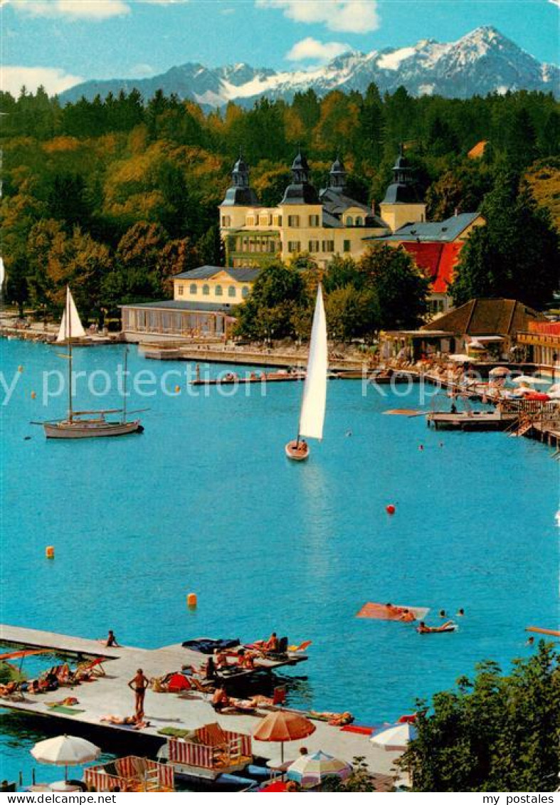 73854910 Velden  Woerthersee AT Schlosshotel Velden Mit Mittagskogel  - Autres & Non Classés