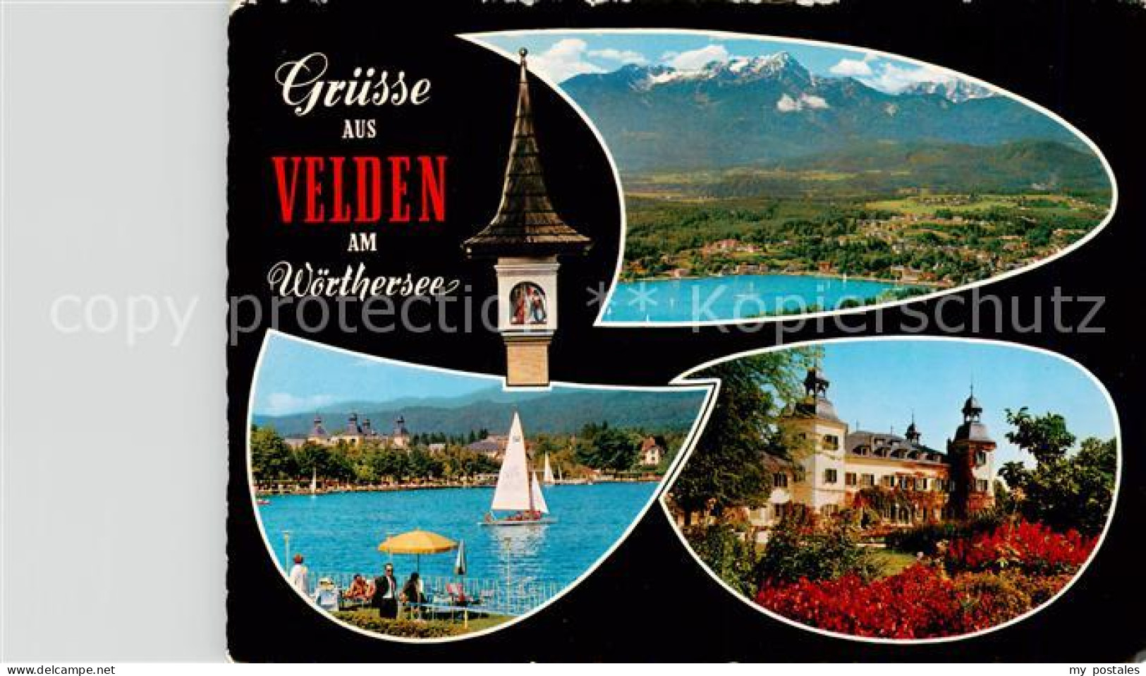 73854907 Velden  Woerthersee AT Panorama Seepartie Schloss  - Altri & Non Classificati