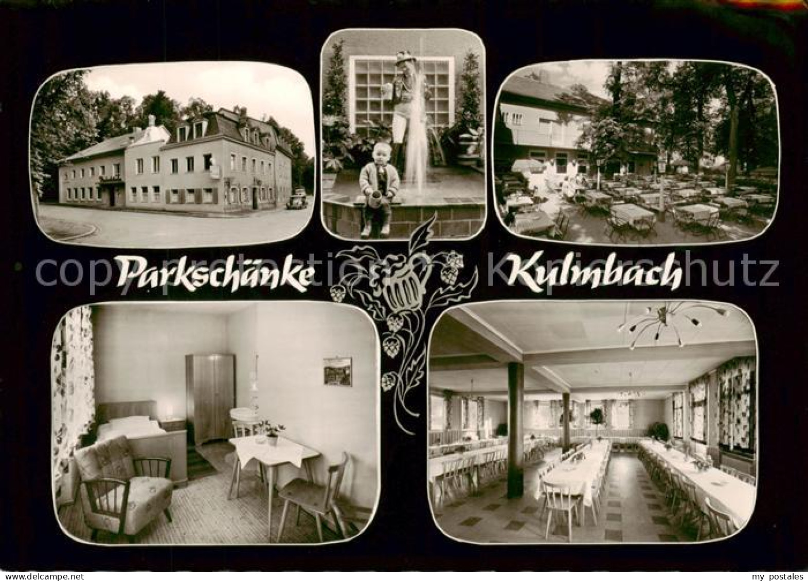 73854901 Kulmbach Parkschaenke Biergarten Gastraum Brunnen Kulmbach - Kulmbach