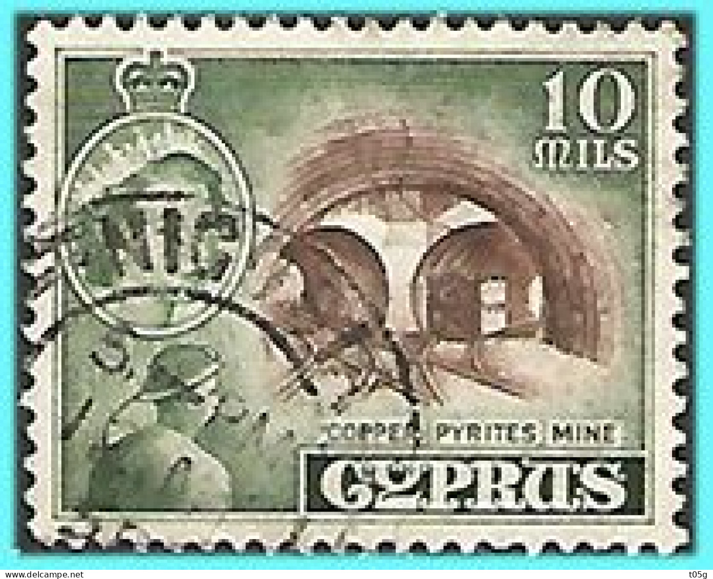 CYPRUS- GREECE- GRECE- HELLAS 1955: from set  Used - Gebruikt