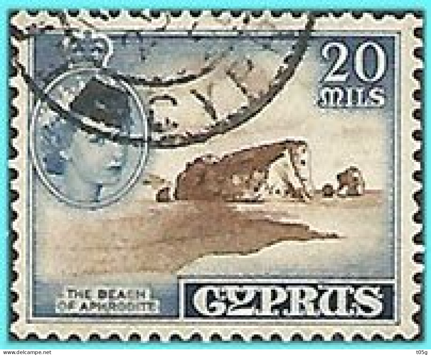 CYPRUS- GREECE- GRECE- HELLAS 1955: from set  Used - Used Stamps