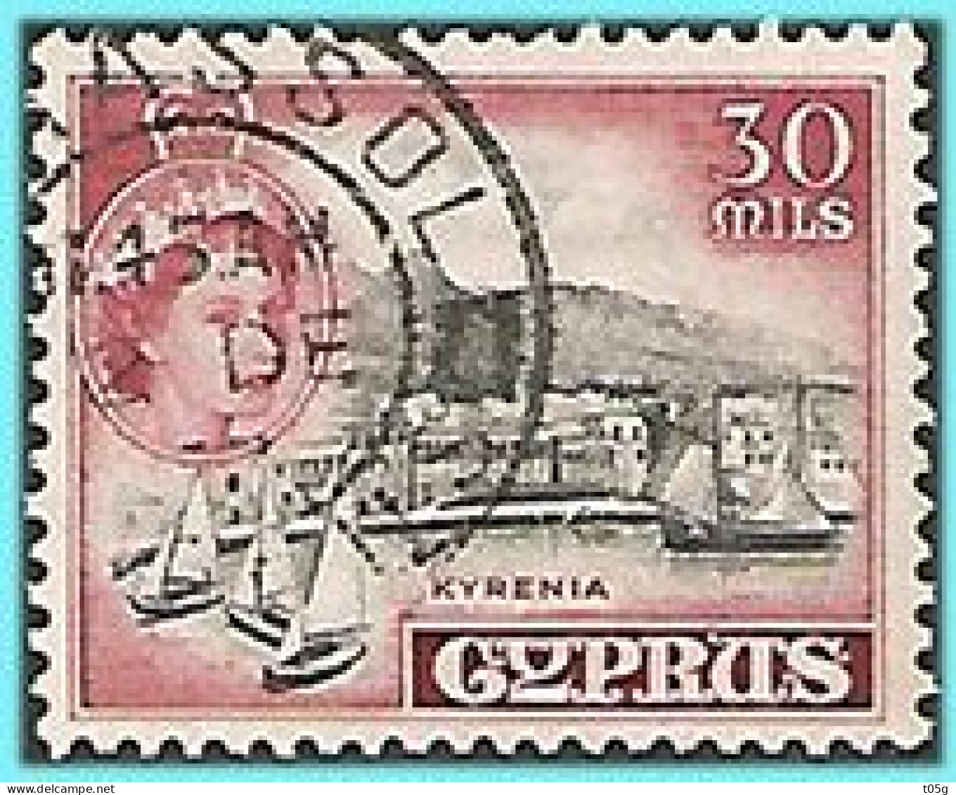 CYPRUS- GREECE- GRECE- HELLAS 1955: from set  Used - Usati