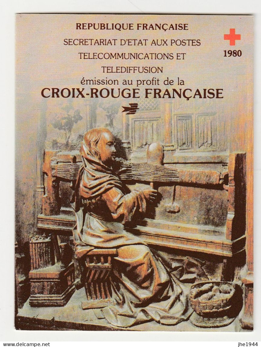 France Carnet Croix Rouge N° 2029 ** Année 1980 - Cruz Roja